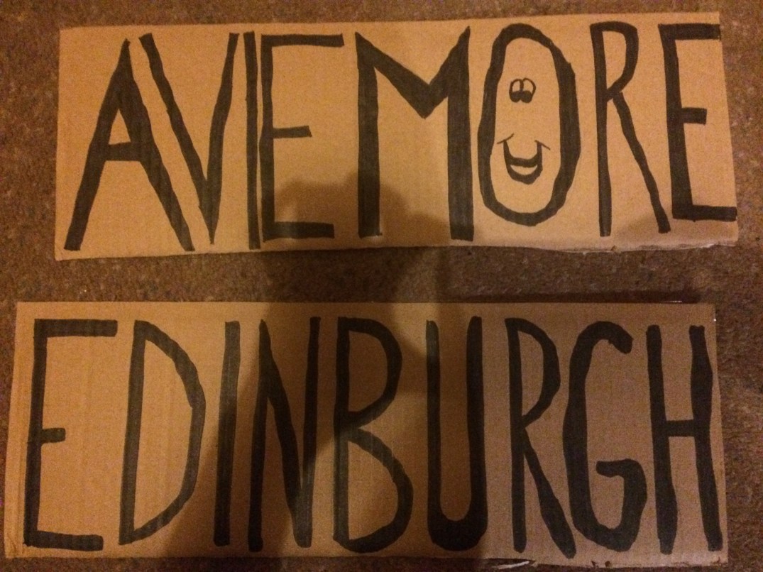 Getting ready to hitchhike